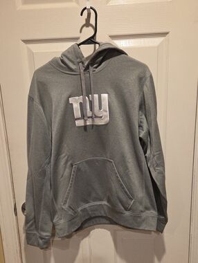 Nike Women's NY Giants Gray Crucial Catch Hoodie